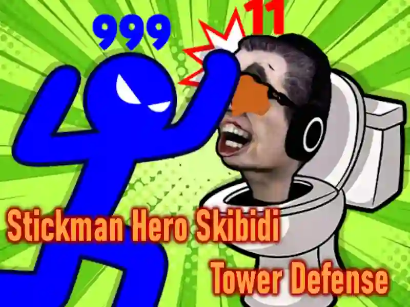 Gioco Stickman Hero Skibidi Tower Defense in linea