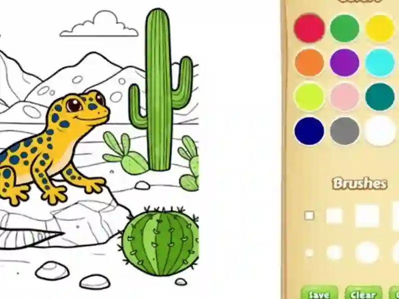 Gioco Desert Animals Coloring Book for Kids in linea