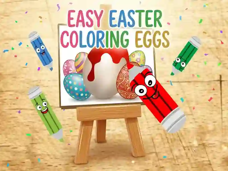 Gioco Easy Easter Coloring Eggs in linea