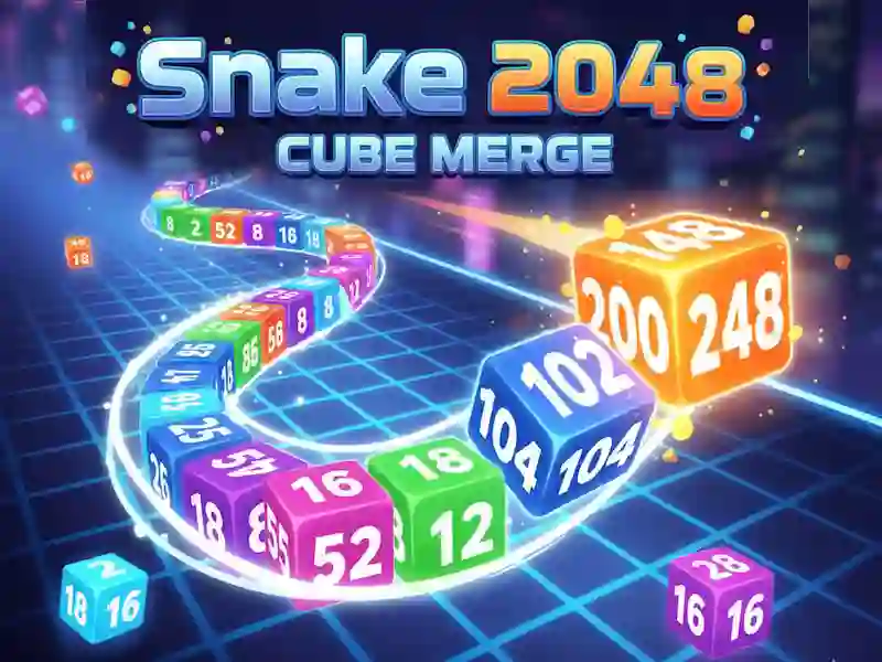 Gioco Snake 2048: Fusione di cubi in linea