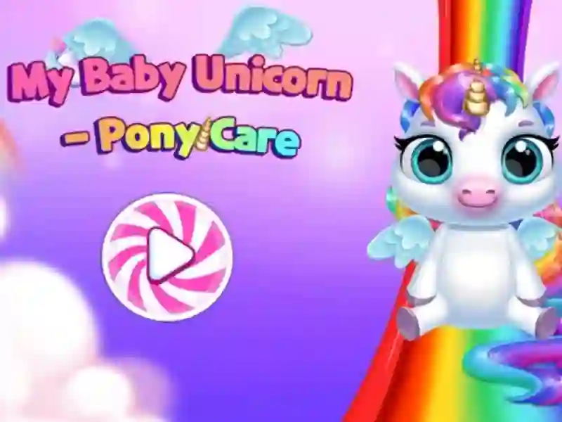 Gioco La cura del mio pony unicorno per bambini in linea