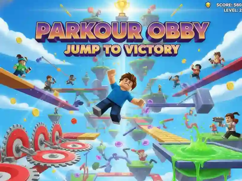 Gioco Parkour Obby Salta verso la vittoria in linea