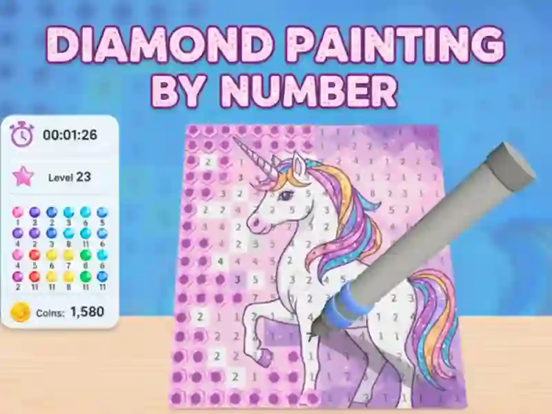Gioco Pittura diamante per numero in linea