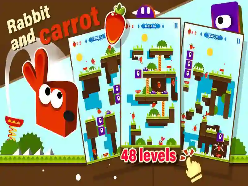 Gioco Coniglio e carota in linea Gioco Coniglio e carota in linea