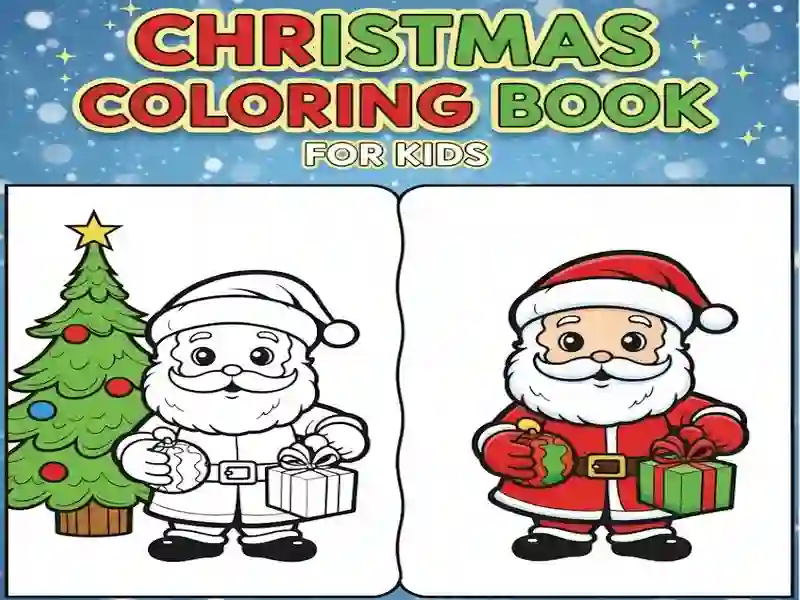 Gioco Libro da colorare di Natale per bambini in linea