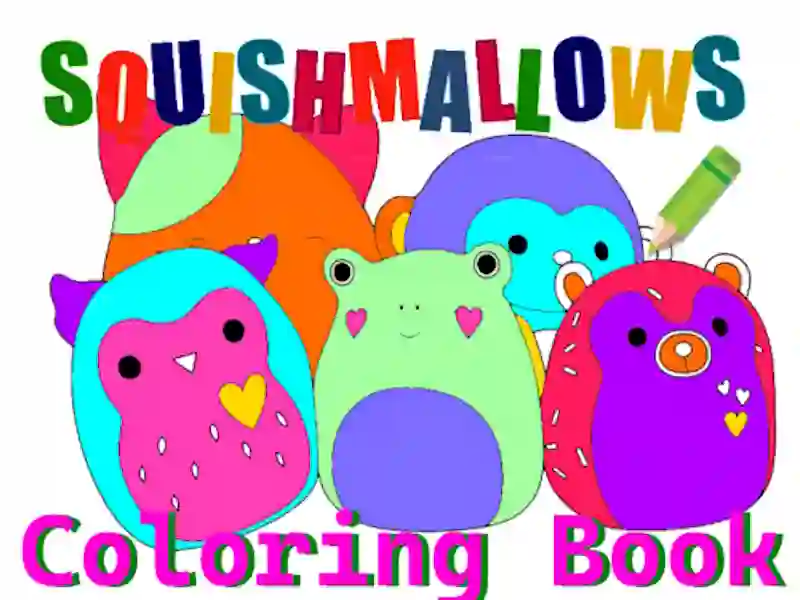 Gioco Libro da colorare di Squishmallow in linea