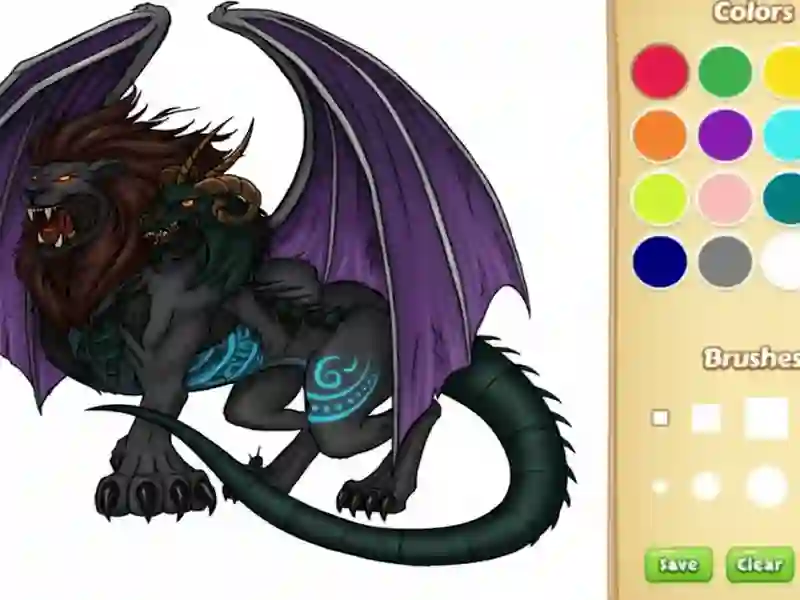 Gioco Dragon Chimera Coloring Book in linea