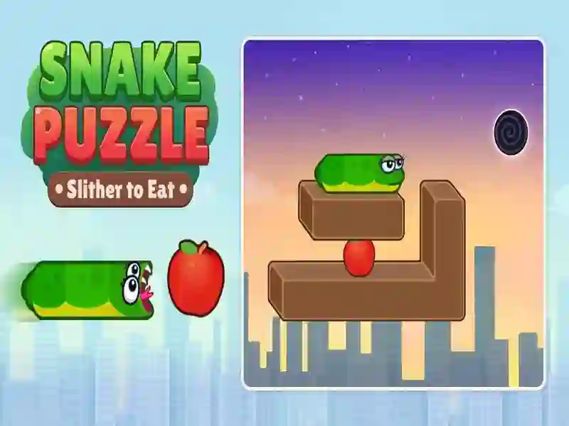 Gioco Puzzle del serpente: striscia per mangiare in linea
