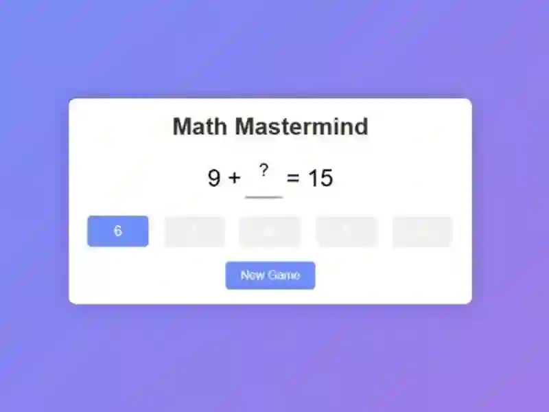 Gioco Mente matematica in linea