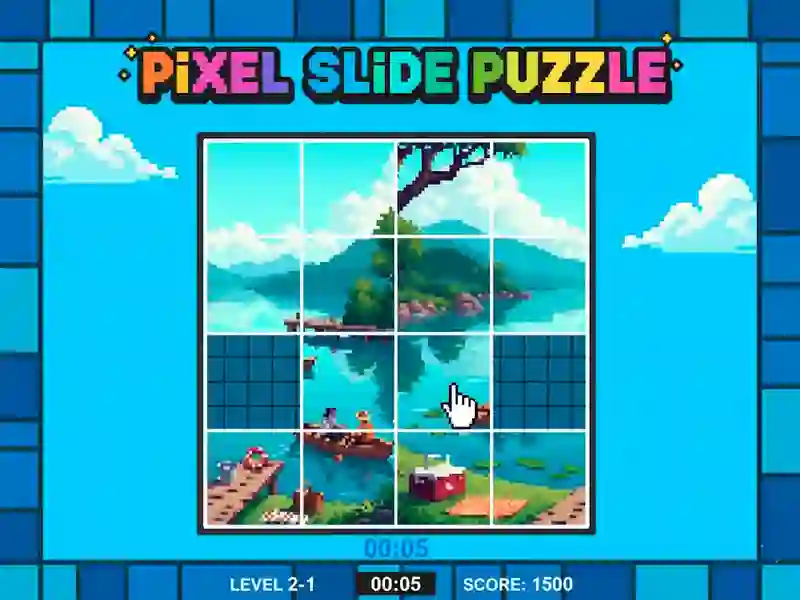 Gioco Puzzle con diapositiva pixel in linea
