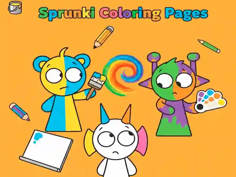 Gioco Disegni da colorare di Sprunki in linea