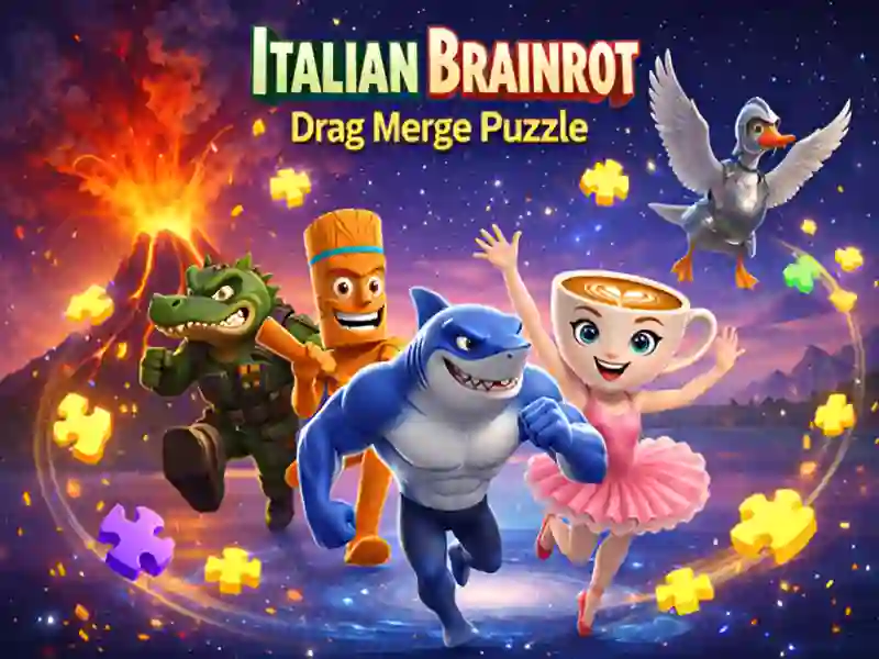 Gioco Puzzle italiano Brainrot Drag Merge in linea
