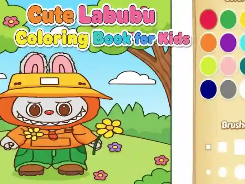 Gioco Simpatico libro da colorare Labubu per bambini in linea
