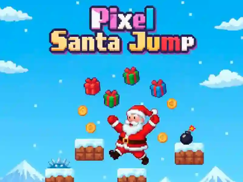 Gioco Pixel Babbo Natale salta in linea