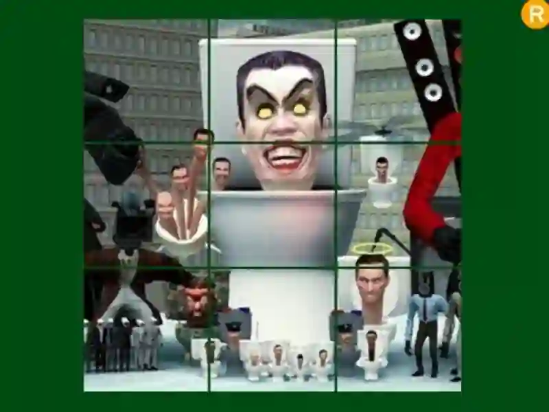 Gioco Puzzle scorrevole per la toilette Skibidi in linea