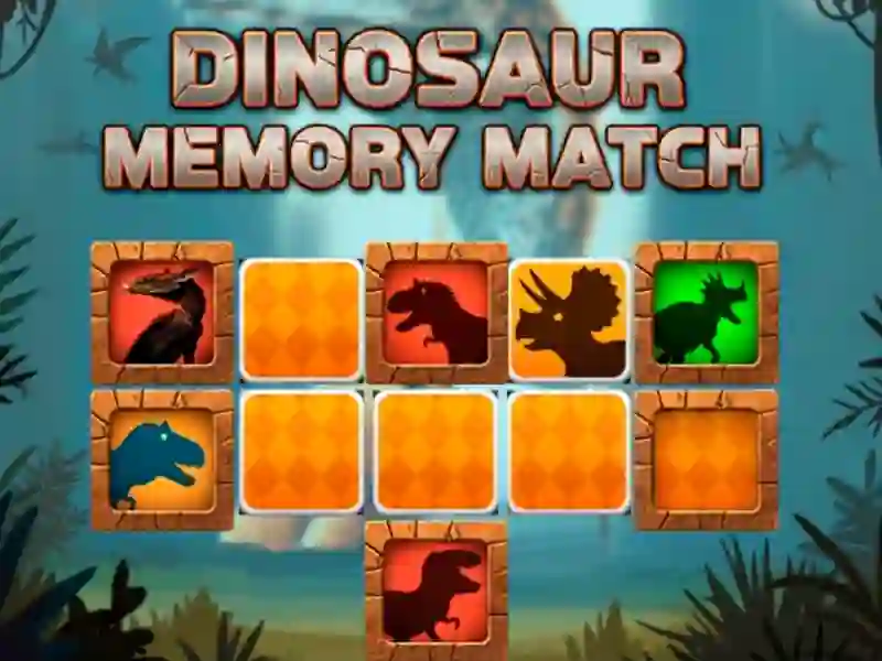 Gioco Partita di memoria dei dinosauri in linea