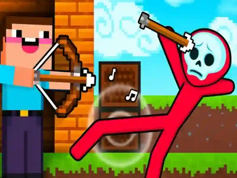 Gioco Noob Archer contro Stickman Zombie in linea