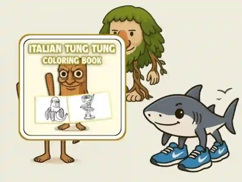 Gioco Tung Tung Sahur Coloring Book in linea