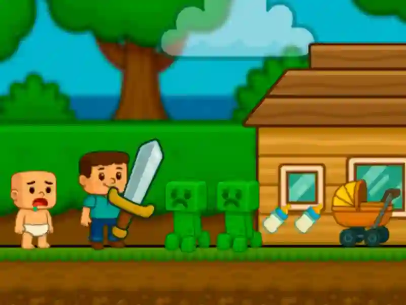 Gioco Baby Noob Aiuto! Steve in linea Gioco Baby Noob Aiuto! Steve in linea