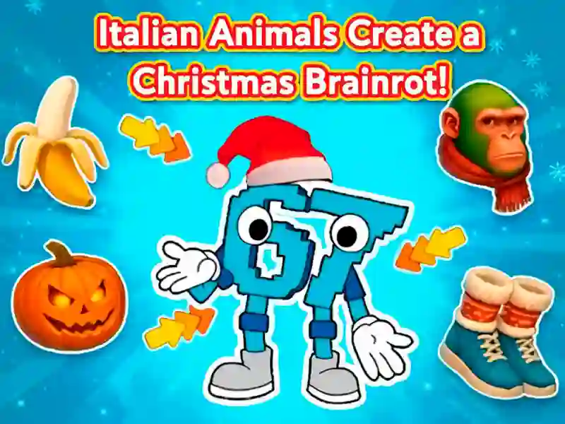 Gioco Gli animali italiani creano un cervellone di Natale! in linea