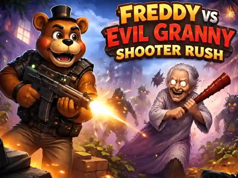 Gioco Freddy vs Evil Granny Shooter Rush in linea