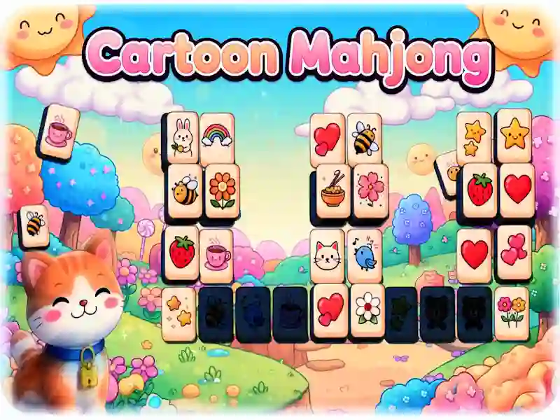 Gioco Mahjong dei cartoni animati in linea