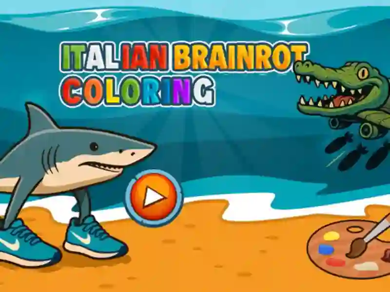 Gioco Colorazione cerebrale italiana in linea