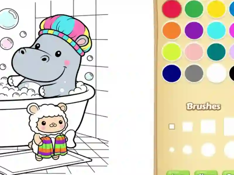 Gioco Libro da colorare di amici accoglienti per bambini in linea