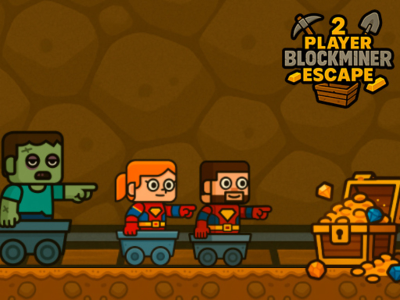 Gioco 2 giocatore Blockminer Escape in linea
