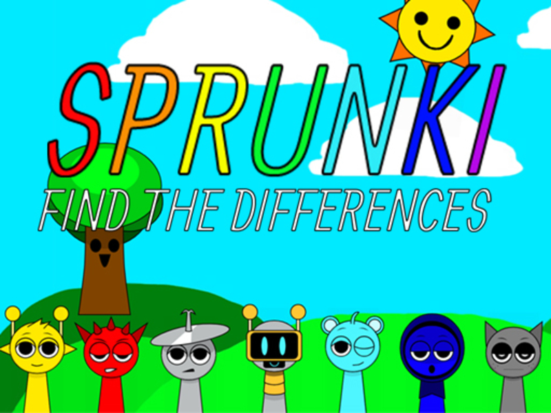 Gioco Sprunki trova le differenze in linea