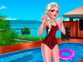 Gioco Giornata in Piscina con la Regina di Ghiaccio in linea