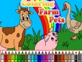 Gioco Colora gli Animali della Fattoria in linea