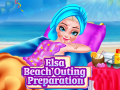 Gioco Preparazione per l'uscita in spiaggia di Elsa in linea