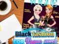 Gioco Moda nera per la copertina di Vogue in linea