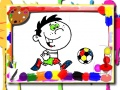Gioco Tempo di Colorare Calcio in linea