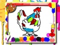 Gioco Libro da Colorare il Pollo in linea