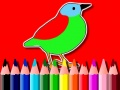 Gioco Tornare a scuola: Libro da Colorare Uccelli in linea