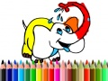 Gioco Torna a scuola: Colorare l'elefante in linea