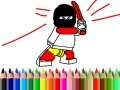 Gioco Tornare a scuola: Libro da colorare degli eroi in linea