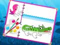 Gioco Libro da Colorare Creature Marine in linea