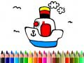 Gioco Torna a scuola: Colorazione della barca in linea