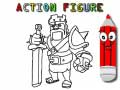 Gioco Torna a scuola: Colorazione di action figures in linea