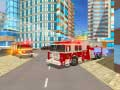 Gioco Simulatore di guida di camion di soccorso nella città del fuoco in linea