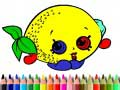 Gioco Tornare a scuola: Libro da colorare frutta in linea