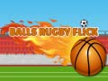 Gioco Flick di Rugby con Palloni in linea