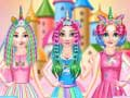 Gioco Salone dei Capelli delle Principesse Unicorno Arcobaleno in linea
