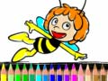 Gioco Tornare a scuola: Libretto da colorare Maja l'ape in linea