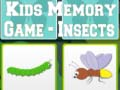 Gioco Gioco di Memoria per Bambini - Insetti in linea