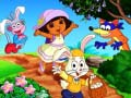 Gioco Dora Buona Pasqua. Trova le differenze in linea