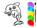 Gioco Libro da Colorare Delfini in linea